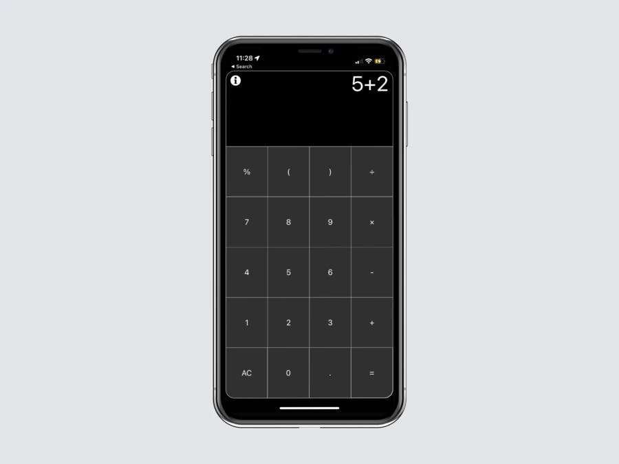 Calculator for Minimalists
